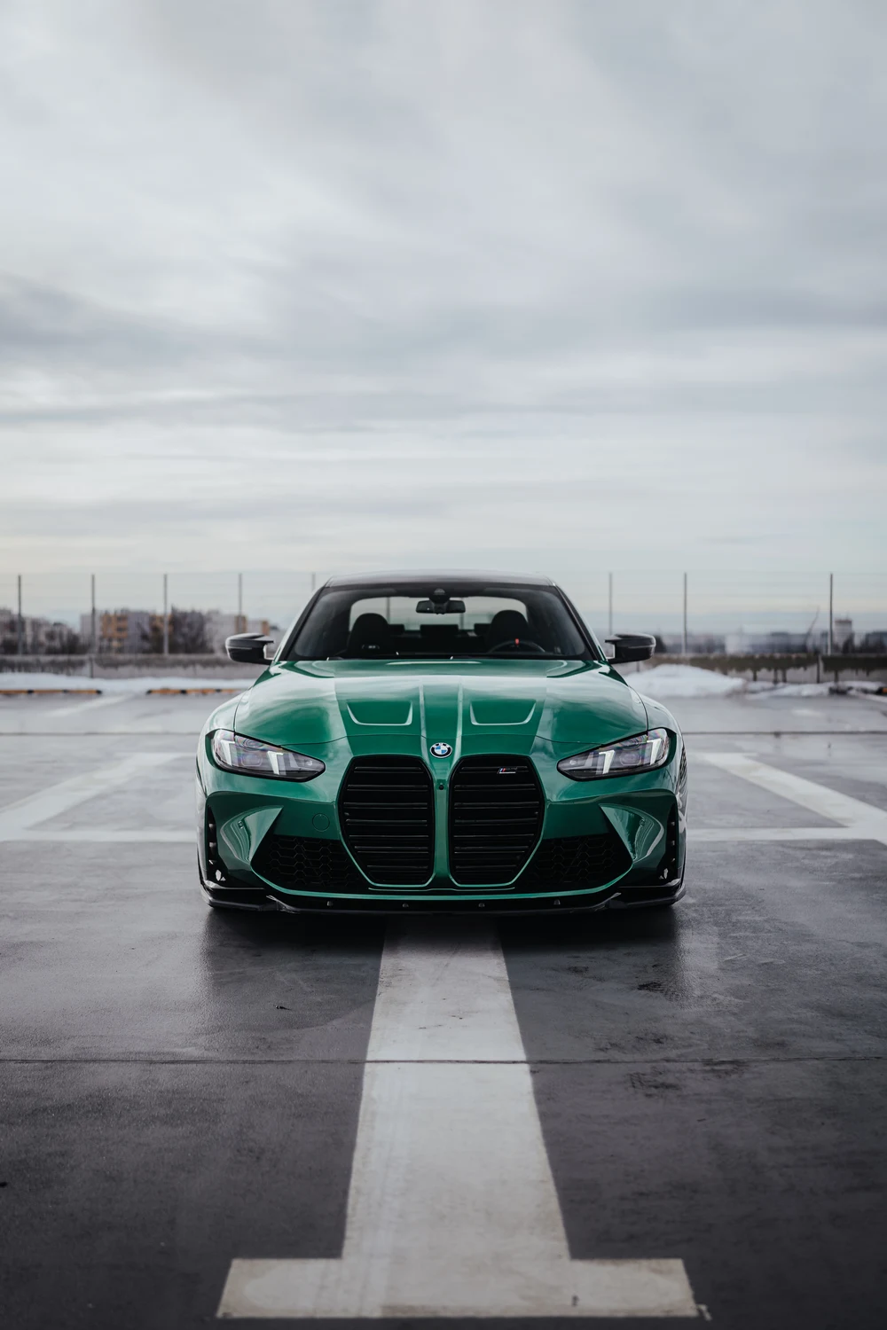 Zielone BMW M3 Competition z floty Ferrum Cars